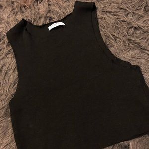 Black crop top size small